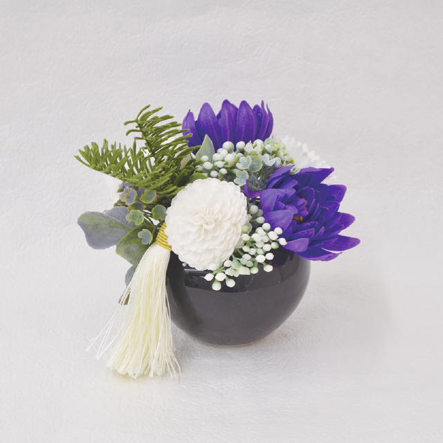 【S-090】パープル　仏花ほほえみ